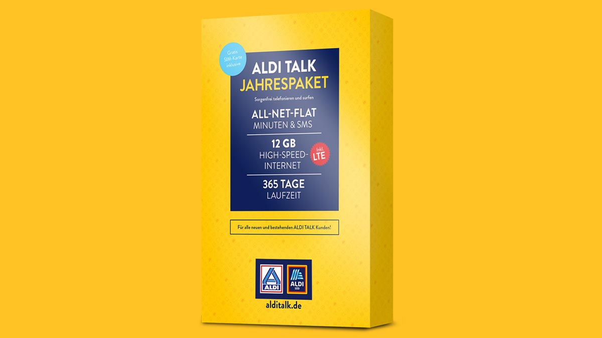 Aldi Talk Jahrespaket Preis